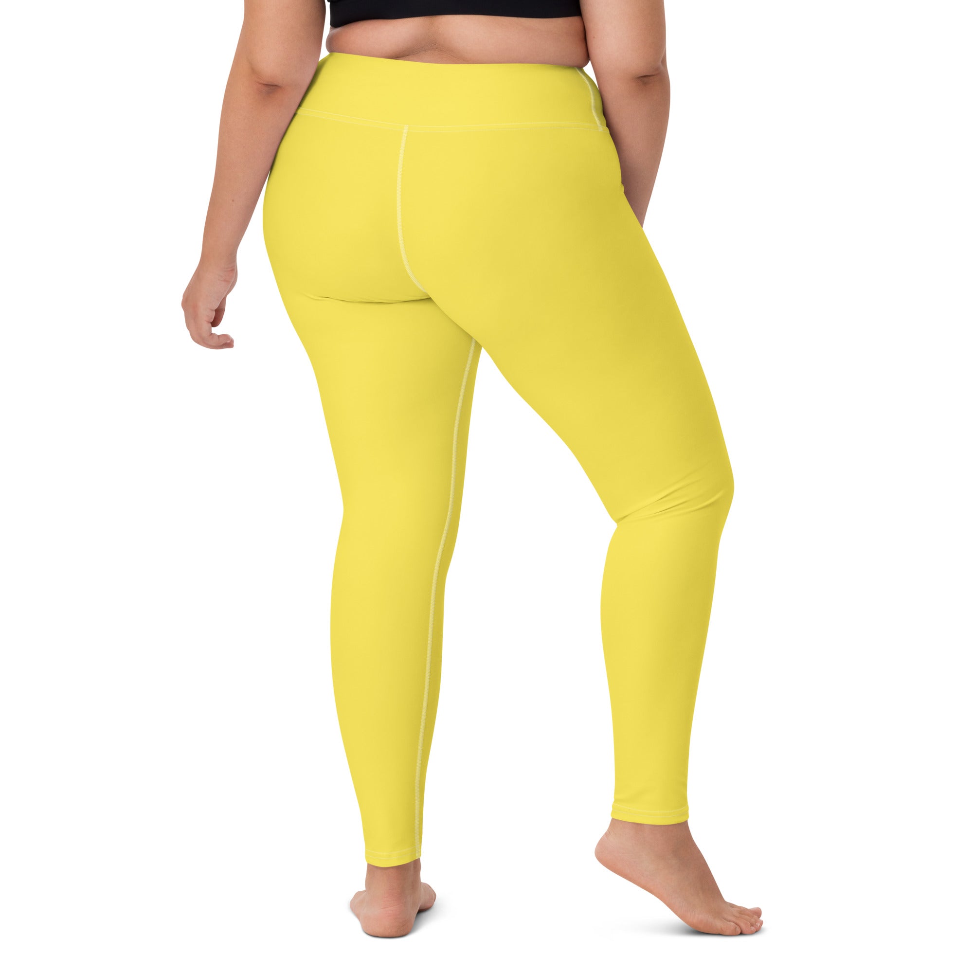 SHE REBEL - Banana Yellow Yoga Leggings